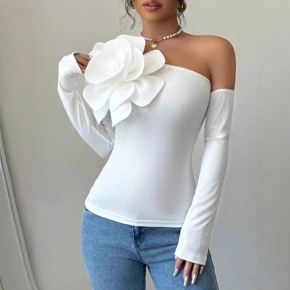 Rosé Sculpted One-Shoulder Jumpsuit