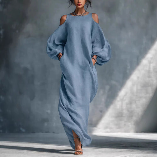 Aurelia Grace Off-Shoulder Midi Dress
