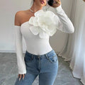 Rosé Sculpted One-Shoulder Jumpsuit